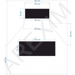 Tinta piept cu doua compartimente Tinta piept cu doua compartimente